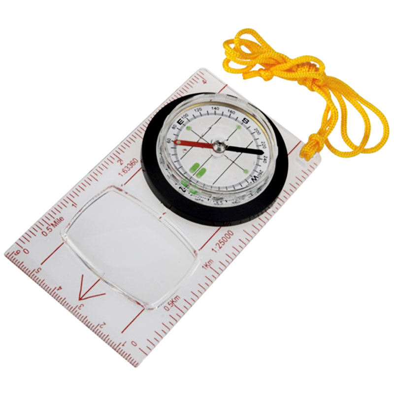 ACE CAMP Fluorescent Map Compass iránytű
